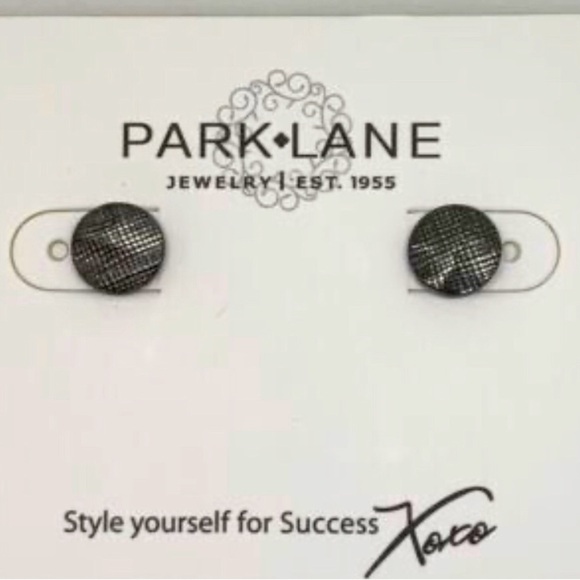 Park Lane Dottie Hematite pierced petite Stud Earrings - Picture 2 of 10